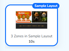 The layout tile below, now named Sample Layout