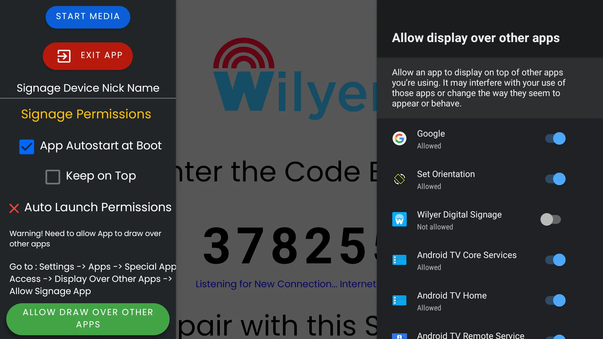 Display Over Other Apps