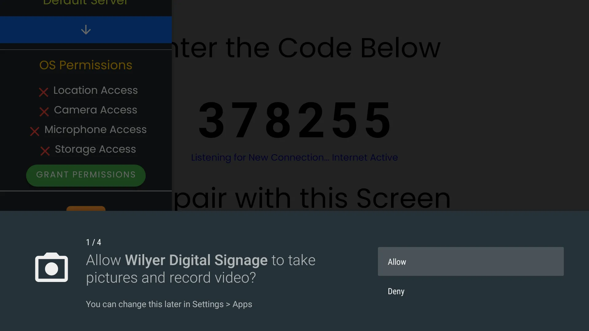 Permission Prompt