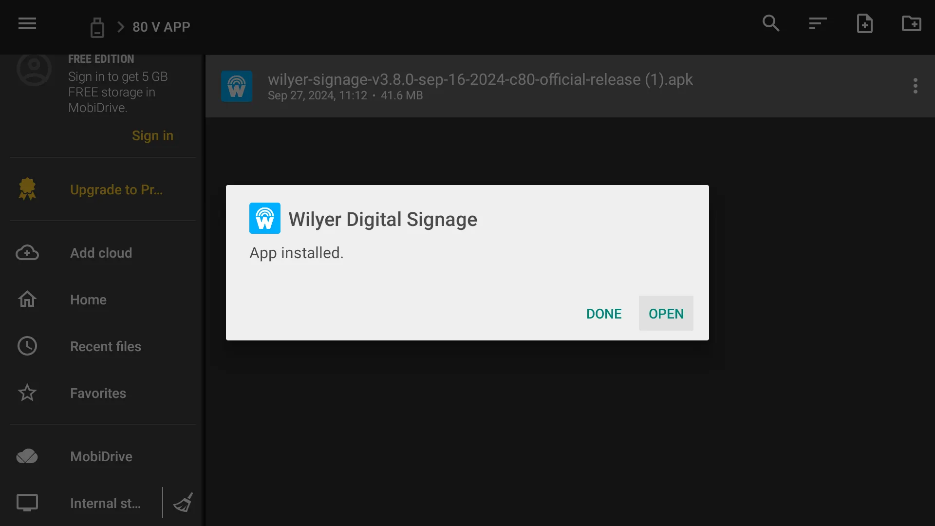 Open App