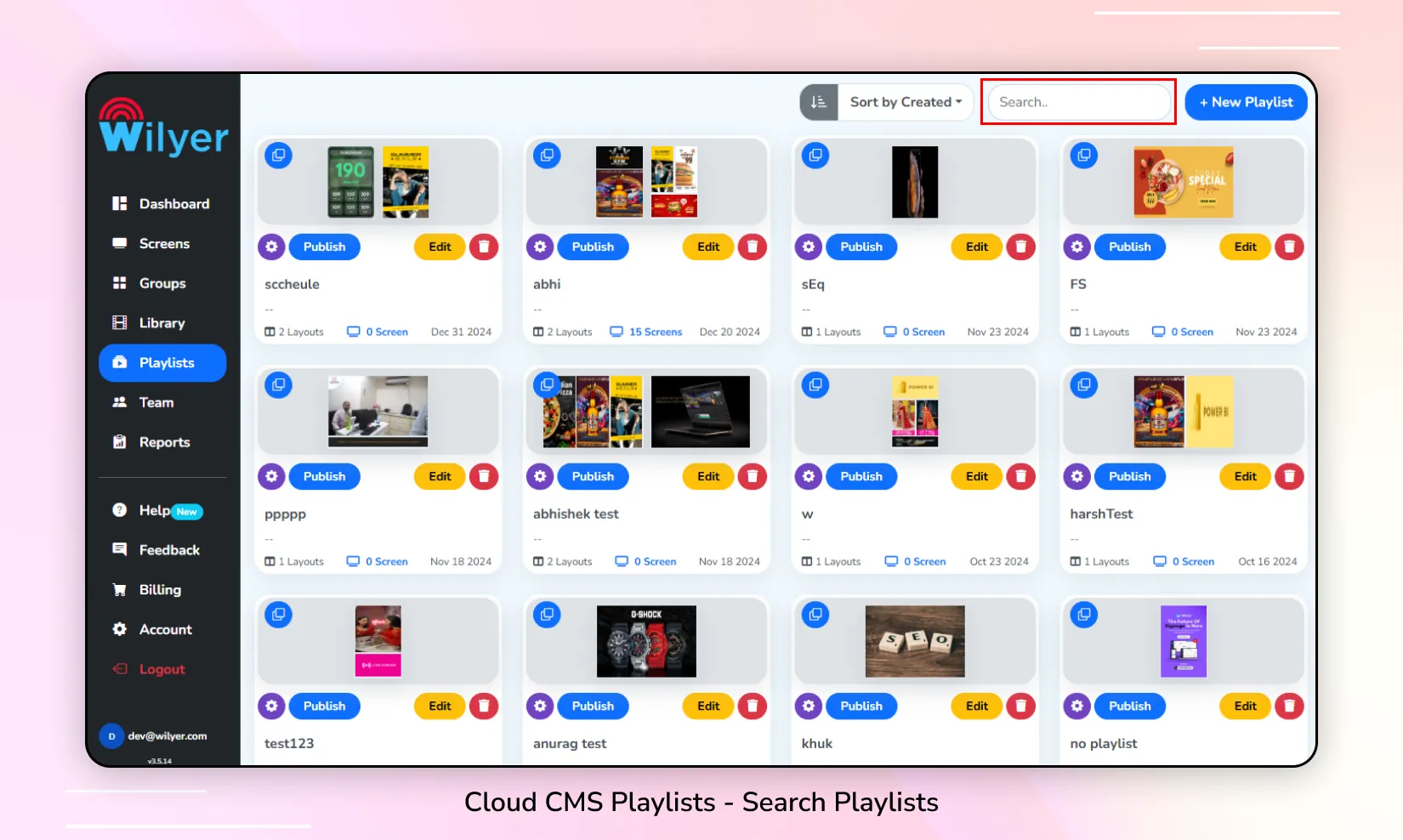Playlists