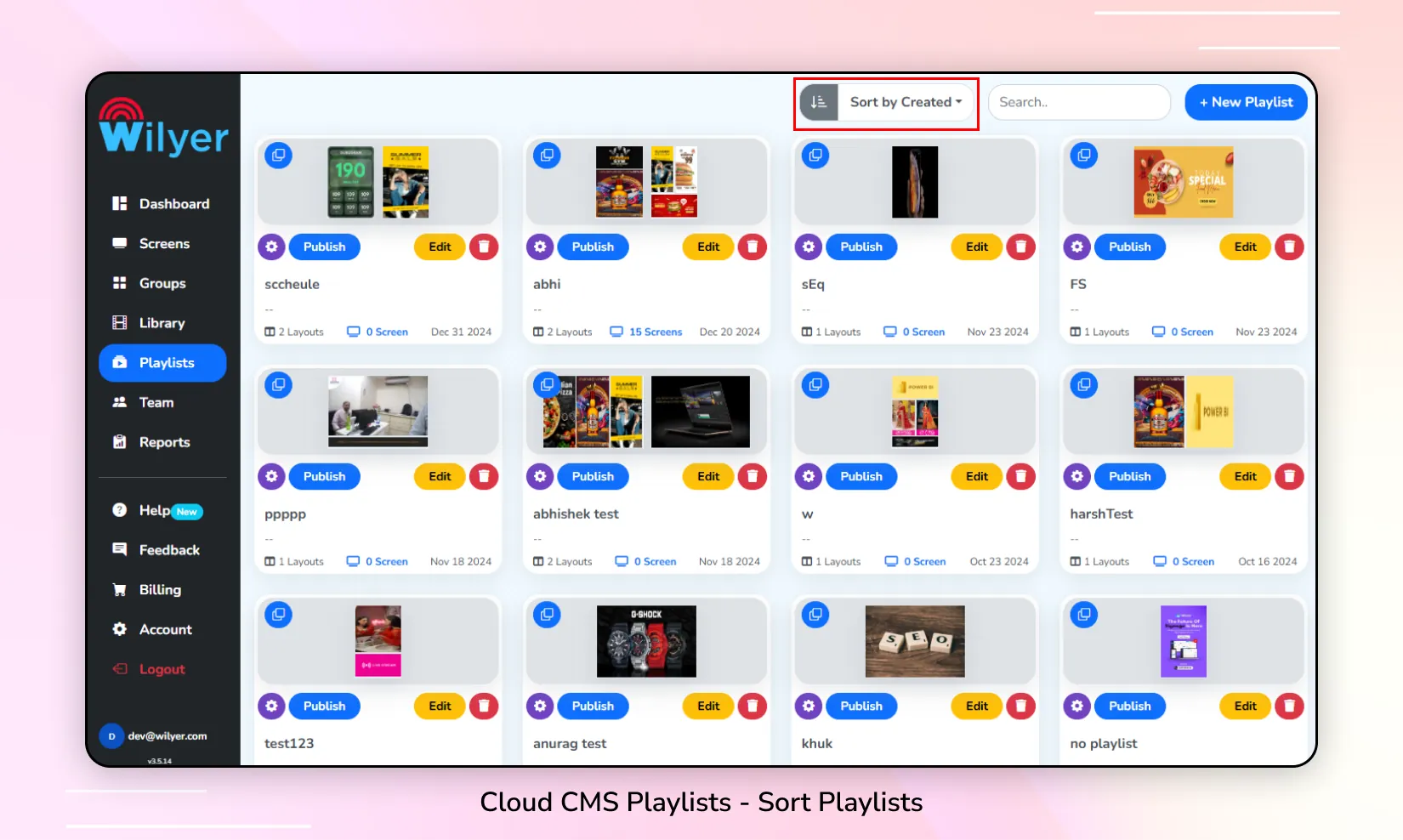 Playlists
