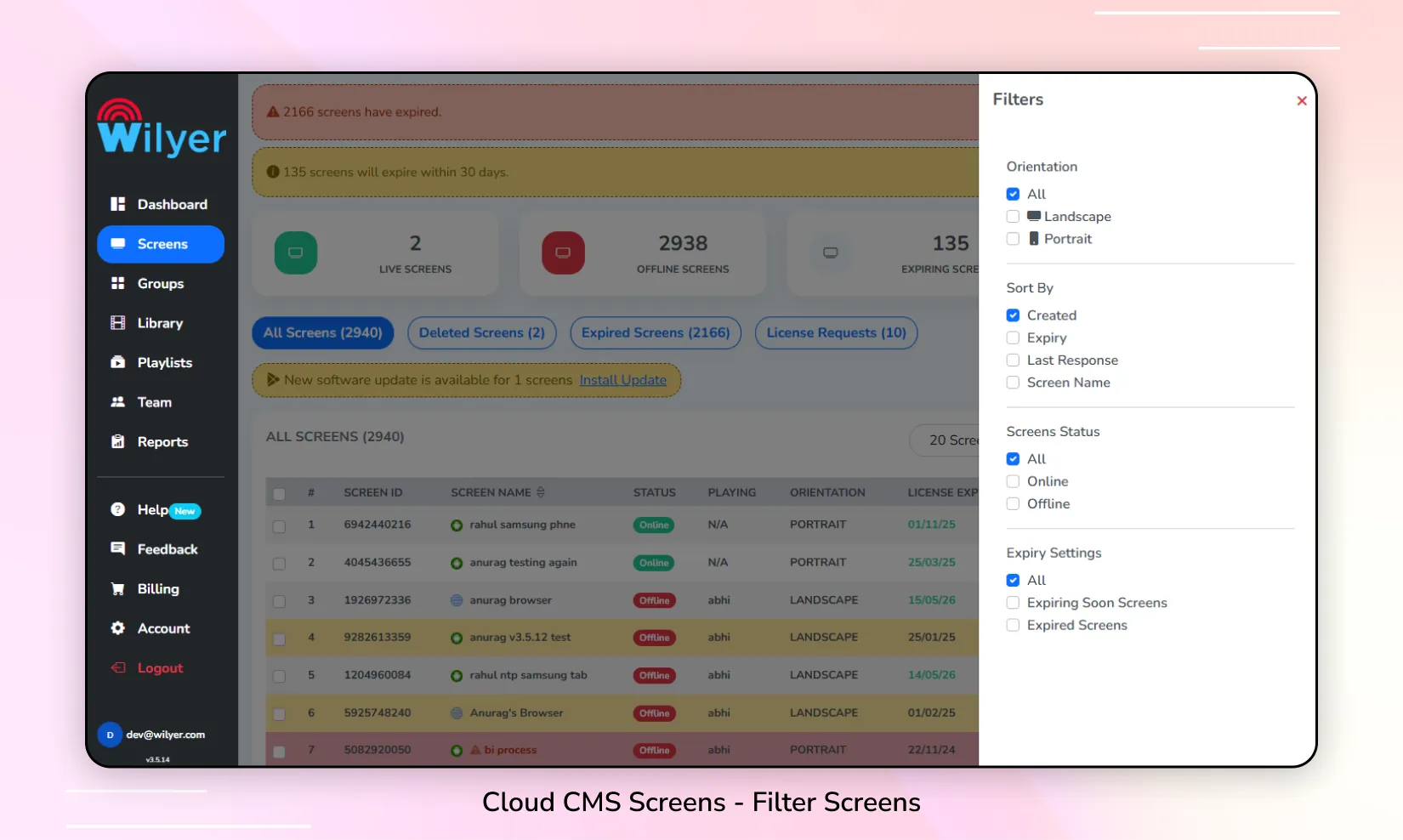 Screens